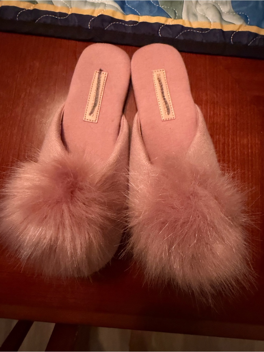 Banana Republic Blush Pink Pom-Pom Slide Slippers-Clearance